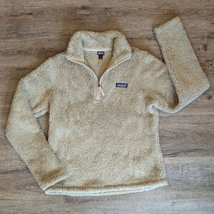 Patagonia Worn Wear Women's Los Gatos 1/4-Zip  El Cap Khaki Size Medium M